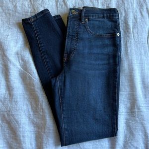 Everlane high rise skinny jean, dark wash, 27 regular